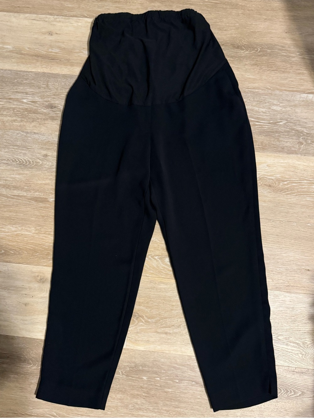 J Crew Black Maternity Tapered Pants